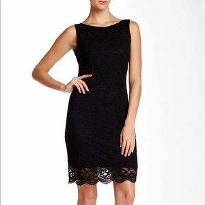 Tiana B. Little Lacy Black Dress